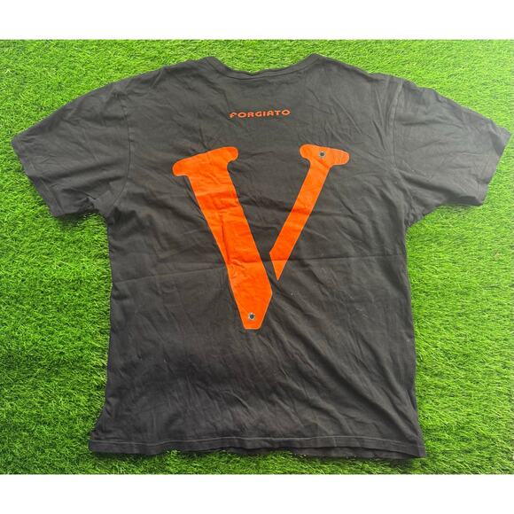 Forgiato VLONE V Logo T-Shirt Men’s Medium Black Orange Graphic Tee Made in USA - Picture 3 of 9